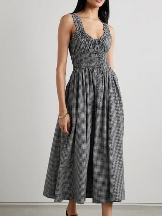 Doen Emmaretta Dress in La Maddalena Gingham Size XS NWT - Picture 2 of 9